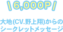 6,000P 大地(CV.野上翔)からのシークレットメッセージ